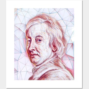 John Dryden Portrait | John Dryden Artwork | line art Posters and Art